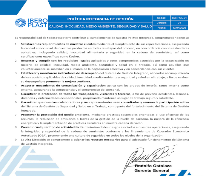 politica integrada de gestion